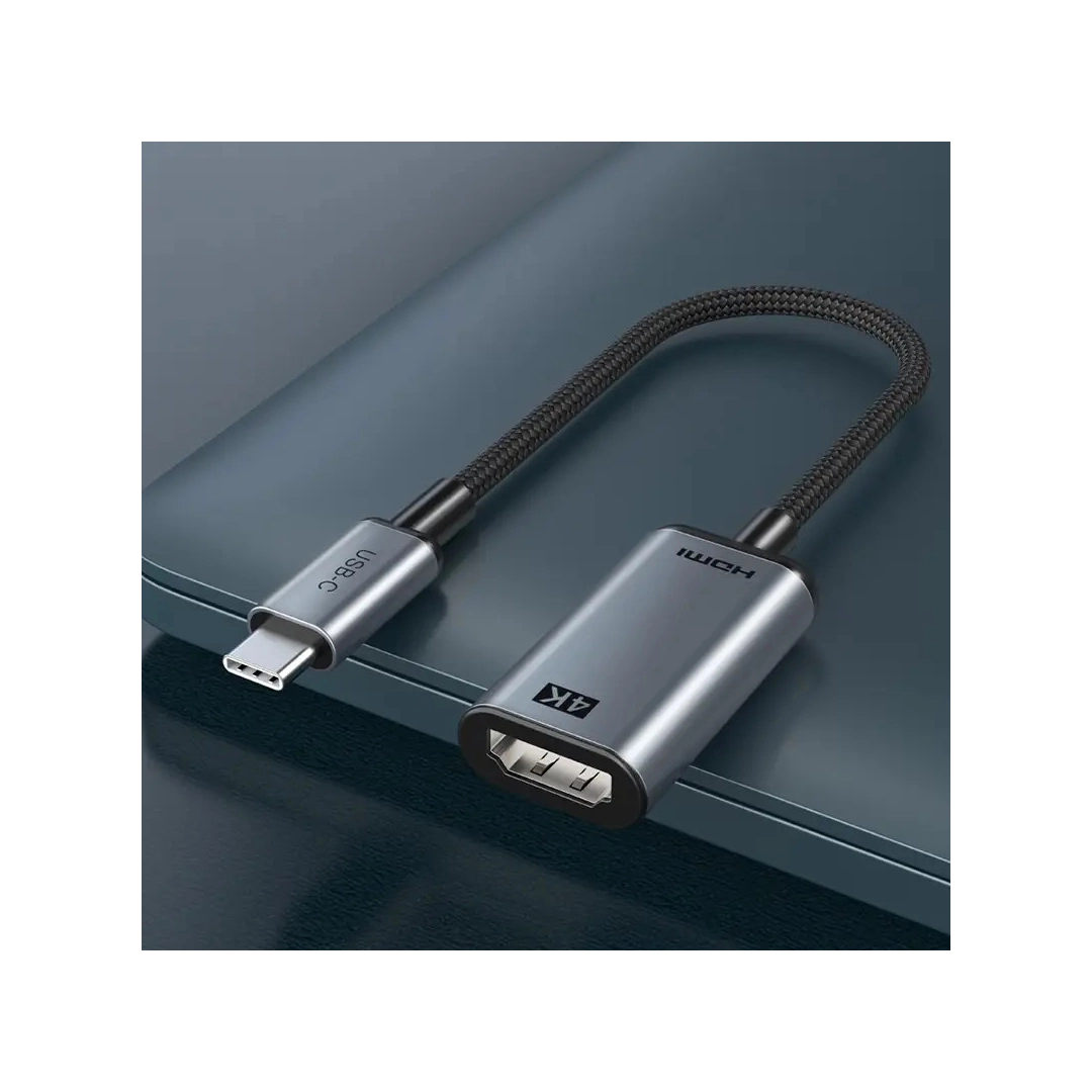Кабель цифровий Vention Cabletime USB TYPE C - HDMI, 0.15m, v1.4 4K/30HZ (CP11A) Кабель цифровий Vention Cabletime USB TYPE C - HDMI, 0.15m, v1.4 4K/30HZ (CP11A)