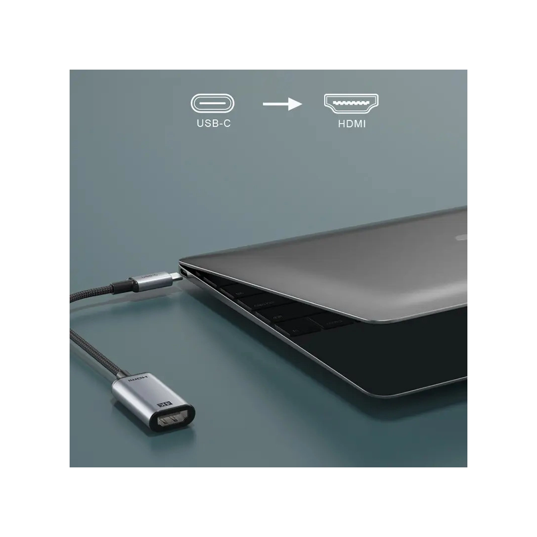 Кабель цифровий Vention Cabletime USB TYPE C - HDMI, 0.15m, v1.4 4K/30HZ (CP11A) Кабель цифровий Vention Cabletime USB TYPE C - HDMI, 0.15m, v1.4 4K/30HZ (CP11A)
