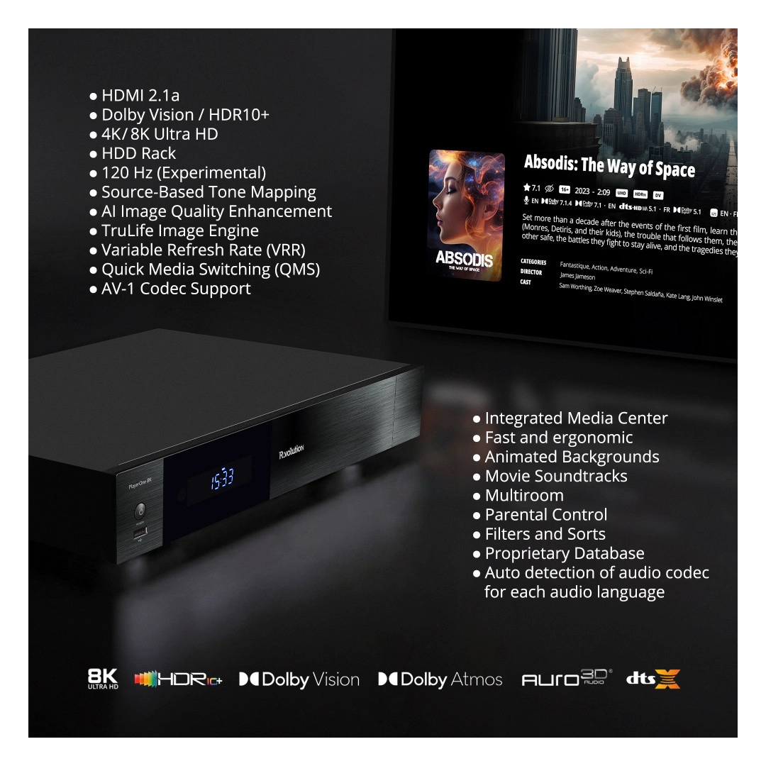 Медіаплеєр R_volution PlayerOne 8K Медіаплеєр R_volution PlayerOne 8K