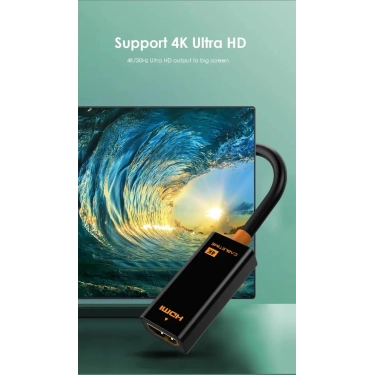 Перехідник Vention Сabletime DisplayPort - HDMI, 0.2m, v2.0 (1920 * 1080p) / 60HZ (CP22B)