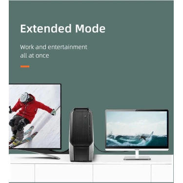 Перехідник Vention Сabletime DisplayPort - HDMI, 0.2m, v2.0 (1920 * 1080p) / 60HZ (CP22B)