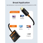 Перехідник Vention Сabletime DisplayPort - HDMI, 0.2m, v2.0, 4K 30hz (CP20B) Перехідник Vention Сabletime DisplayPort - HDMI, 0.2m, v2.0, 4K 30hz (CP20B)