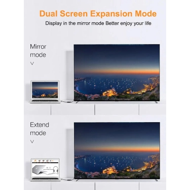 Перехідник Vention Сabletime DisplayPort - HDMI, 0.2m, v2.0, 4K 30hz (CP20B)