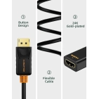 Перехідник Vention Сabletime mini DisplayPort - HDMI, 0.2m, v2.0 4K 30hz (CP21B) Перехідник Vention Сabletime mini DisplayPort - HDMI, 0.2m, v2.0 4K 30hz (CP21B)