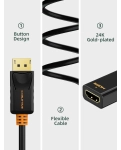 Перехідник Vention Сabletime mini DisplayPort - HDMI, 0.2m, v2.0 4K 30hz (CP21B)