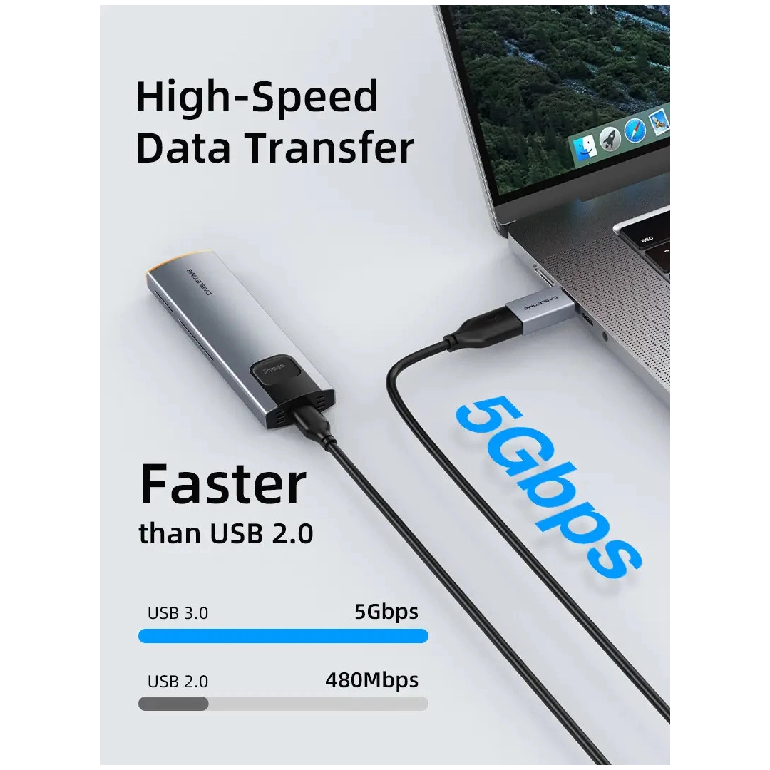 Перехідник Vention Cabletime USB-C Male to USB3.0 Female OTG (CP76G) Перехідник Vention Cabletime USB-C Male to USB3.0 Female OTG (CP76G)