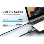 Перехідник Vention Cabletime USB-C Male to USB3.0 Female OTG (CP76G) Перехідник Vention Cabletime USB-C Male to USB3.0 Female OTG (CP76G)