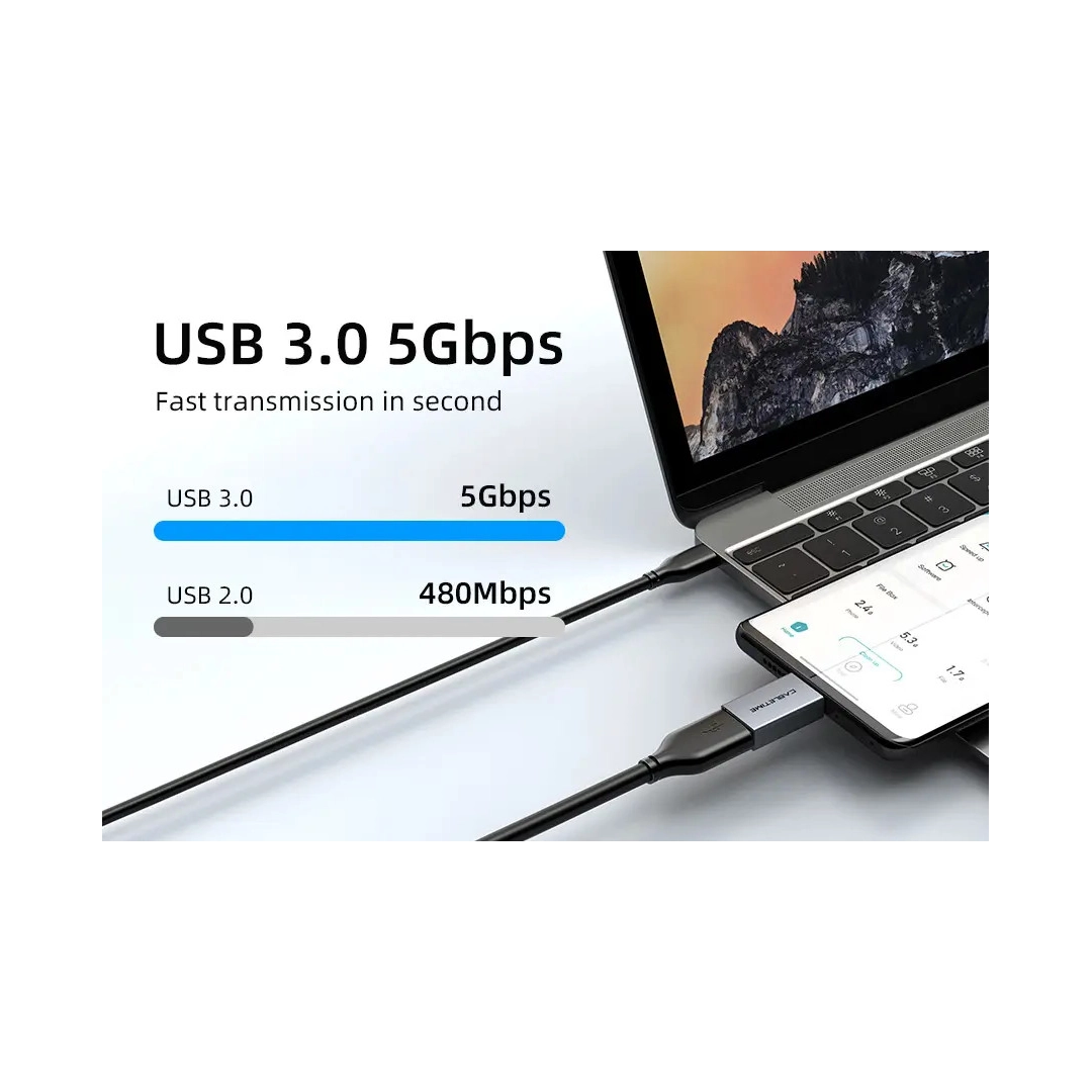 Перехідник Vention Cabletime USB-C Male to USB3.0 Female OTG (CP76G) Перехідник Vention Cabletime USB-C Male to USB3.0 Female OTG (CP76G)