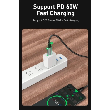 Перехідник Vention Cabletime USB3.0 A Male - USB Type C Female OTG (CP77G)