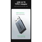 Перехідник Vention Cabletime USB3.0 A Male - USB Type C Female OTG (CP77G) Перехідник Vention Cabletime USB3.0 A Male - USB Type C Female OTG (CP77G)