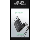 Перехідник Vention Cabletime USB3.0 A Male to USB Type C Female OTG (CP73B) Перехідник Vention Cabletime USB3.0 A Male to USB Type C Female OTG (CP73B)