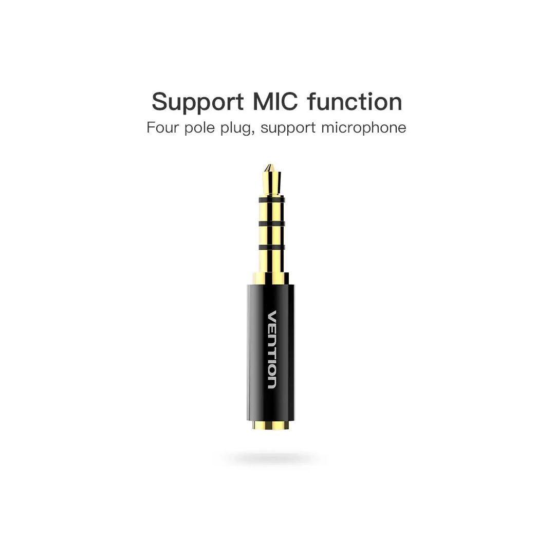 Перехідник Vention Vention 6.5mm Male to 3.5mm Female (BFBB0)