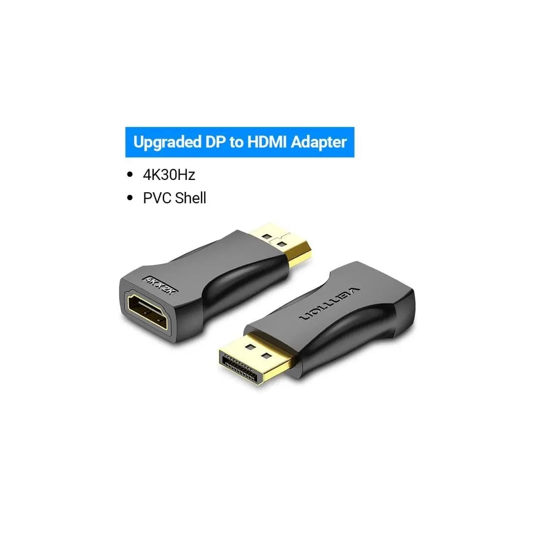 Перехідник Vention DisplayPort M - HDMI F прямий (HBPB0) Перехідник Vention DisplayPort M - HDMI F прямий (HBPB0)