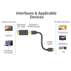 Перехідник Vention DisplayPort M - HDMI F прямий (HBPB0) Перехідник Vention DisplayPort M - HDMI F прямий (HBPB0)