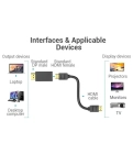 Перехідник Vention DisplayPort M - HDMI F прямий (HBPB0)