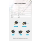 Перехідник Vention HDMI Male to Female Adapter 270° Degree правий (AICB0) Перехідник Vention HDMI Male to Female Adapter 270° Degree правий (AICB0)