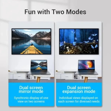 Перехідник Vention HDMI Male to Female Adapter 270° Degree правий (AICB0)