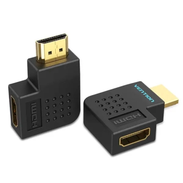 Перехідник Vention HDMI Male to Female Adapter 90° Degree лівий (AIBBO)