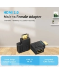 Перехідник Vention HDMI Male to Female Adapter 90° Degree лівий (AIBBO)