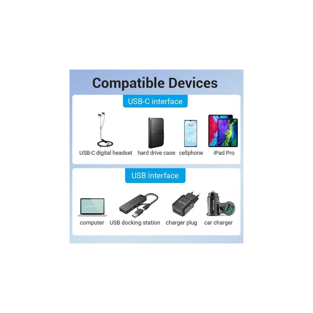 Перехідник Vention USB 3.0 Male - USB-C Female (CDPH0) Перехідник Vention USB 3.0 Male - USB-C Female (CDPH0)