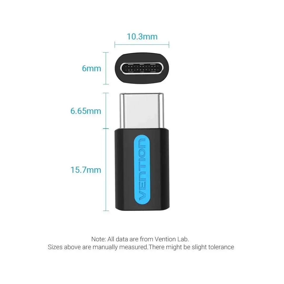 Перехідник Vention USB 3.1 Type-C Male на micro USB 2.0 Female (CDXB0) Перехідник Vention USB 3.1 Type-C Male на micro USB 2.0 Female (CDXB0)