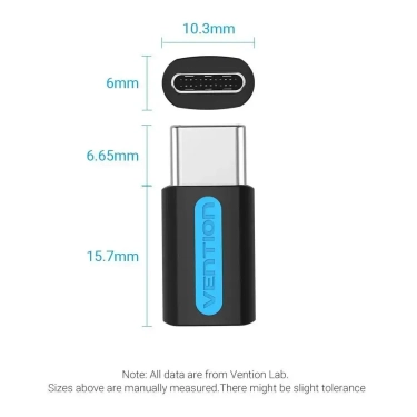 Перехідник Vention USB 3.1 Type-C Male на micro USB 2.0 Female (CDXB0)