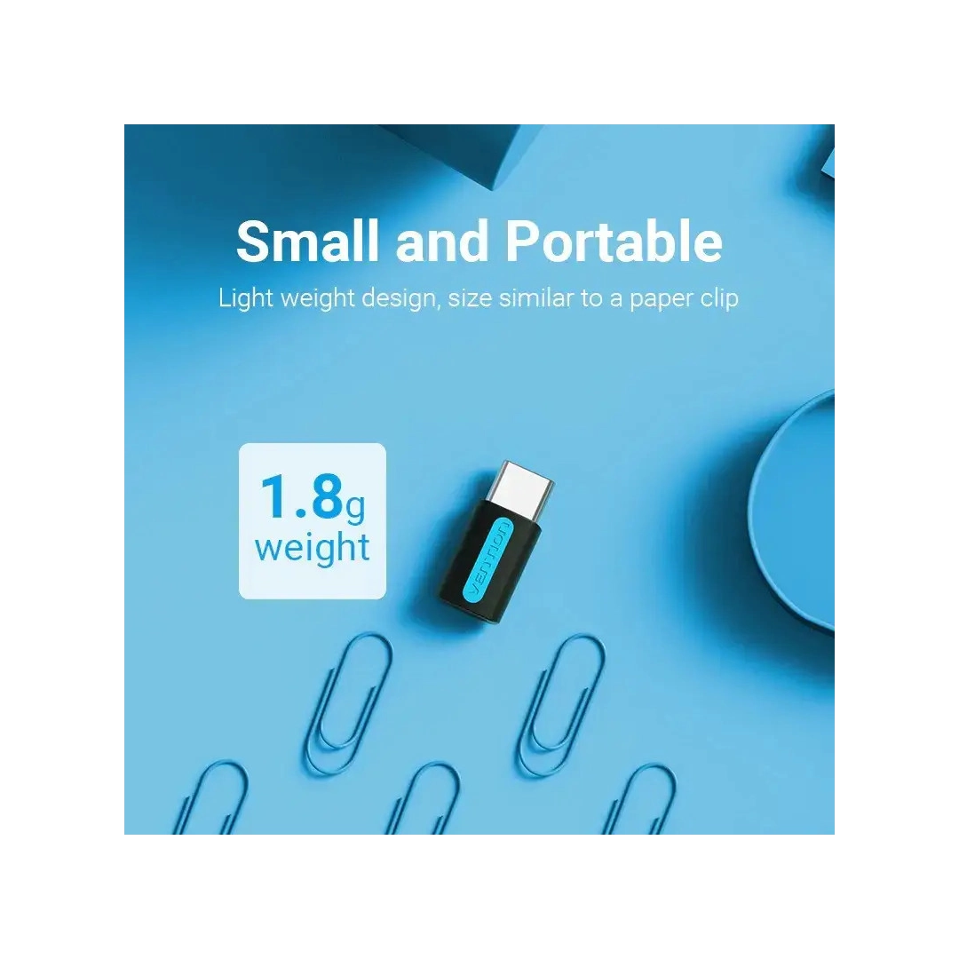 Перехідник Vention USB 3.1 Type-C Male на micro USB 2.0 Female (CDXB0) Перехідник Vention USB 3.1 Type-C Male на micro USB 2.0 Female (CDXB0)