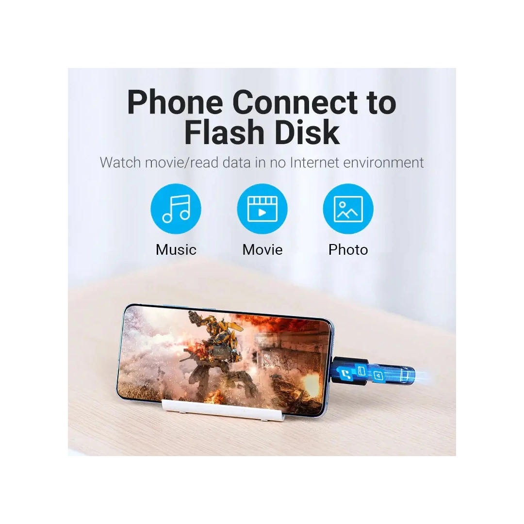 Перехідник Vention USB 3.1 Type-C Male на USB 3.0 Female (CDUB0) Перехідник Vention USB 3.1 Type-C Male на USB 3.0 Female (CDUB0)