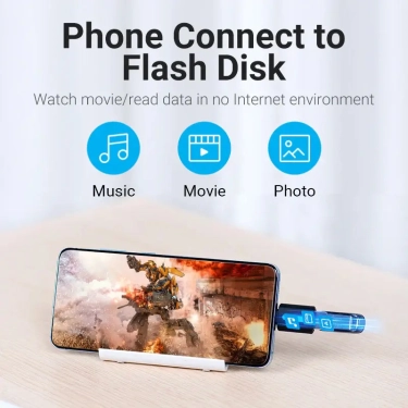 Перехідник Vention USB 3.1 Type-C Male на USB 3.0 Female (CDUB0)