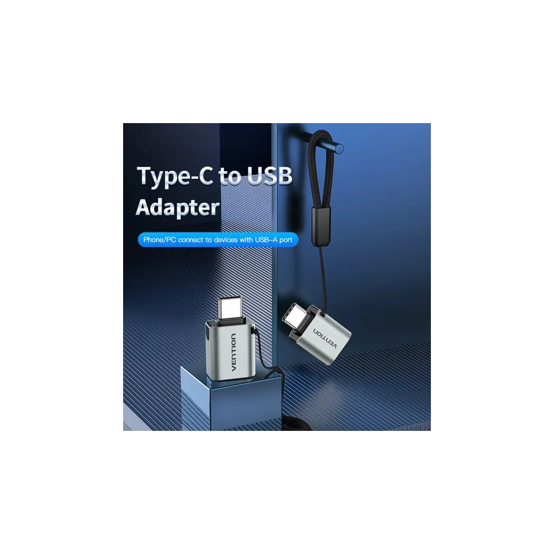Перехідник Vention USB 3.1 Type-C Male на USB Female (CDQH0) Перехідник Vention USB 3.1 Type-C Male на USB Female (CDQH0)