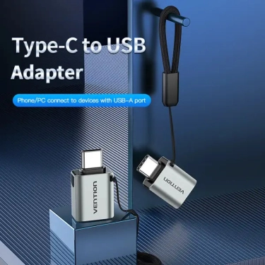 Перехідник Vention USB 3.1 Type-C Male на USB Female (CDQH0)