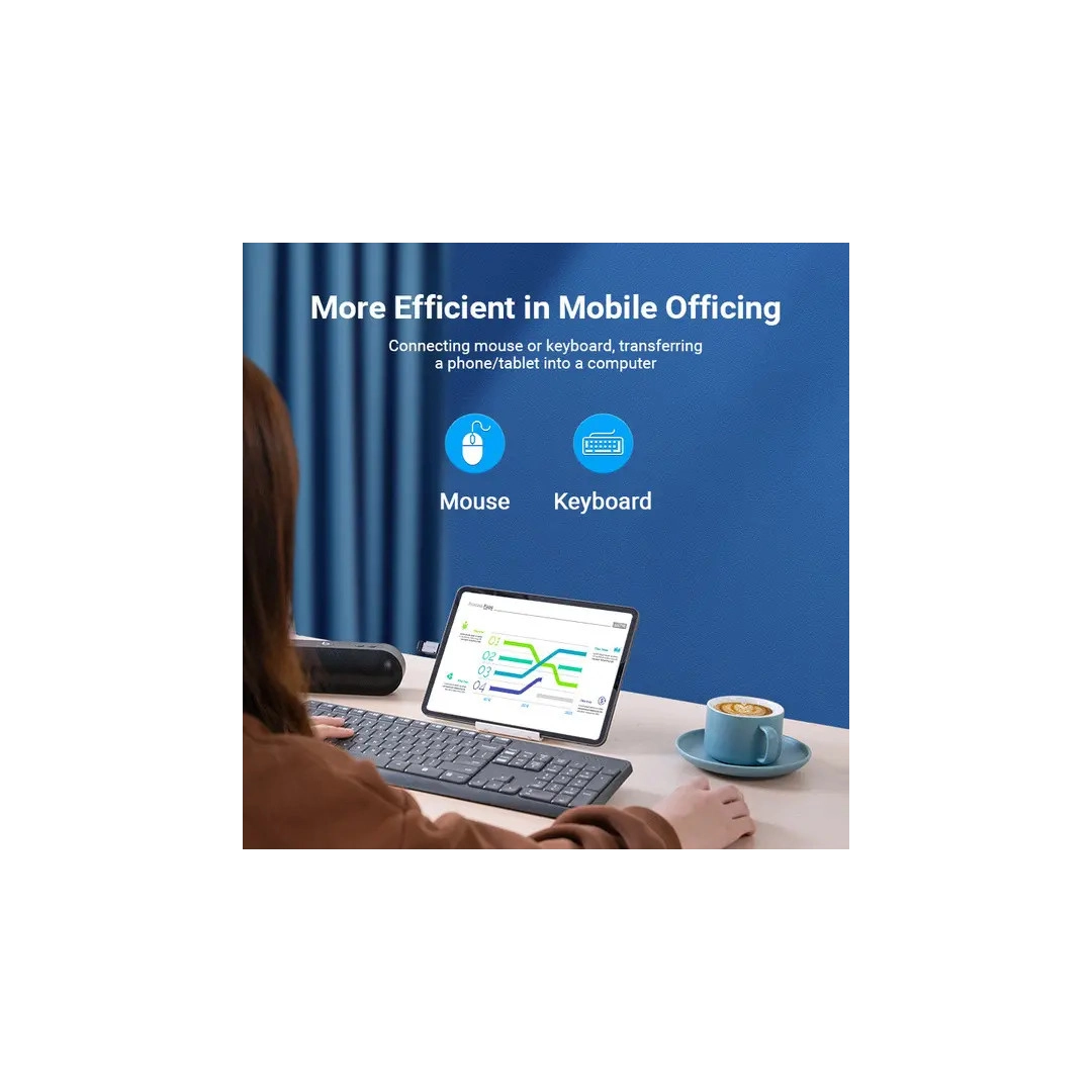 Перехідник Vention USB 3.1 Type-C Male на USB Female (CDQH0) Перехідник Vention USB 3.1 Type-C Male на USB Female (CDQH0)