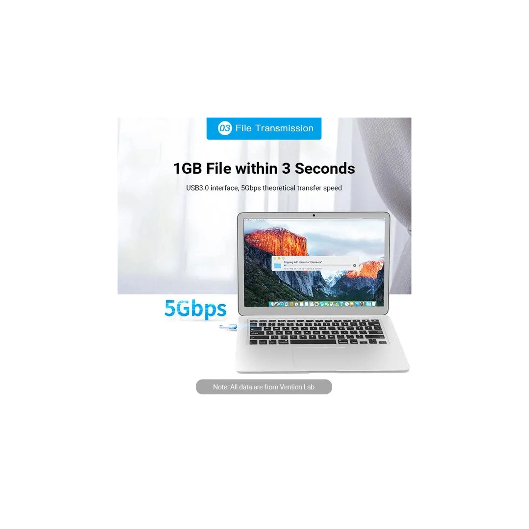 Перехідник Vention USB 3.1 Type-C Male на USB Female (CDQH0) Перехідник Vention USB 3.1 Type-C Male на USB Female (CDQH0)