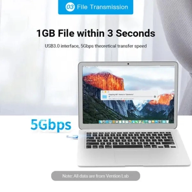 Перехідник Vention USB 3.1 Type-C Male на USB Female (CDQH0)