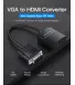 Перехідник Vention VGA-HDMI, 0.2 m, зі звуком та живленням (ACNBB)