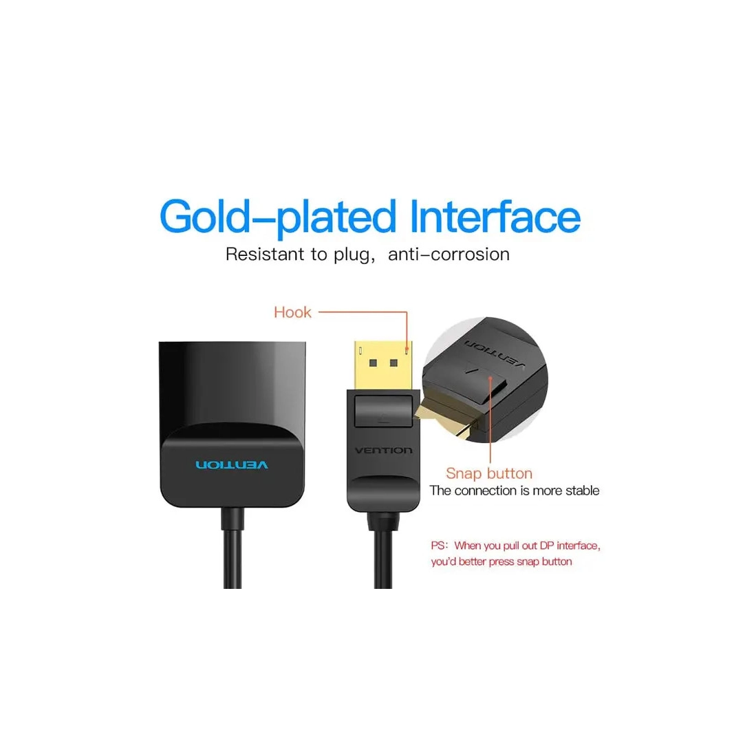 Перехідник Vention DisplayPort - HDMI, 0.2 m (HBGBB) Перехідник Vention DisplayPort - HDMI, 0.2 m (HBGBB)