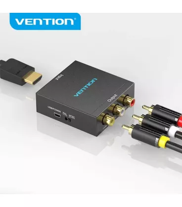 Перехідник Vention HDMI - AV (RCA), v1.4, 1080p (AEEB0)