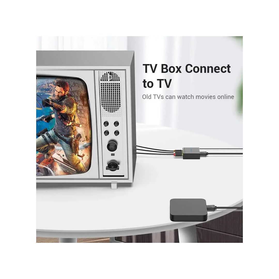 Перехідник Vention HDMI - AV (RCA), v1.4, 1080p (AEEB0) Перехідник Vention HDMI - AV (RCA), v1.4, 1080p (AEEB0)