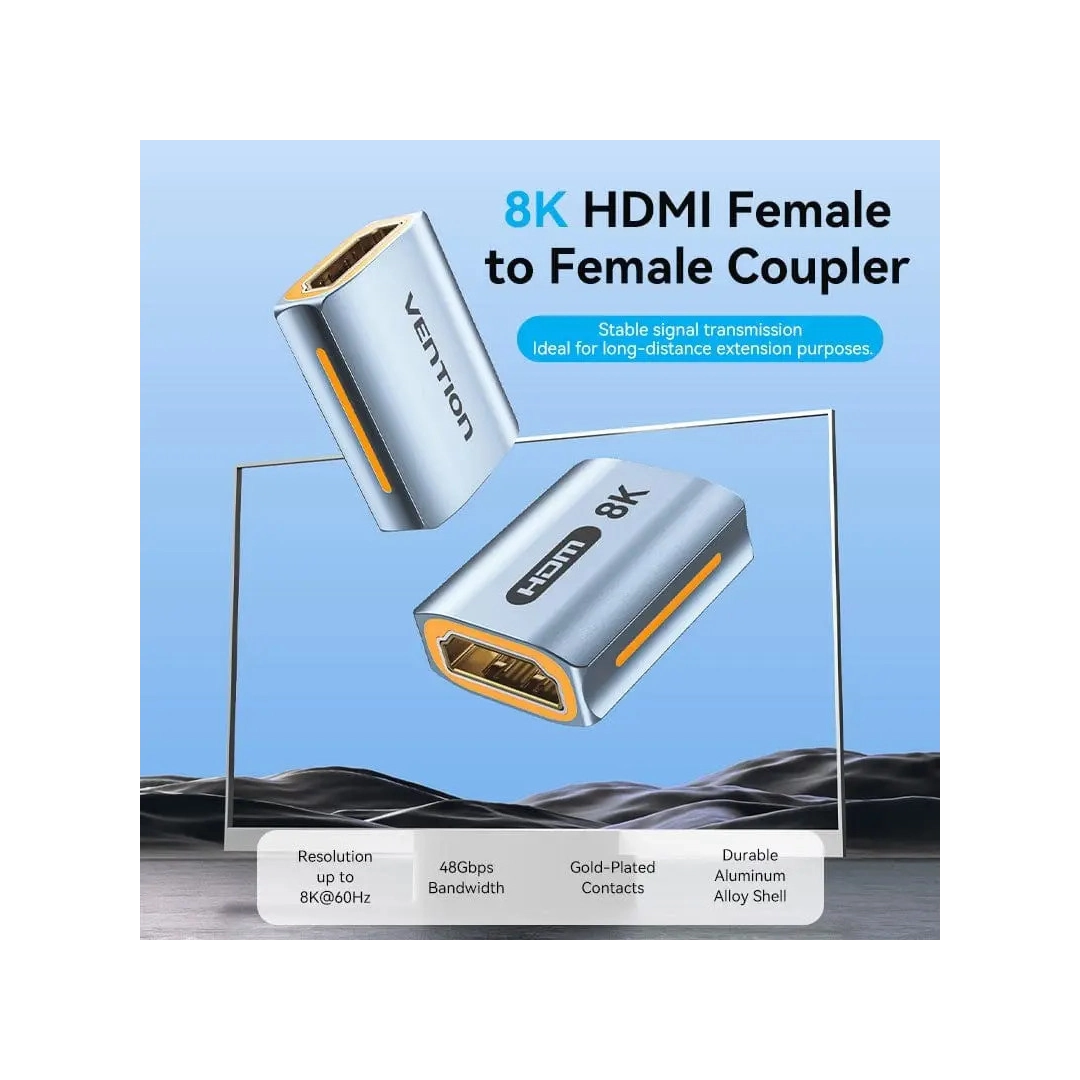 Перехідник Vention HDMI F - HDMI F прямий (AIUH0) Перехідник Vention HDMI F - HDMI F прямий (AIUH0)