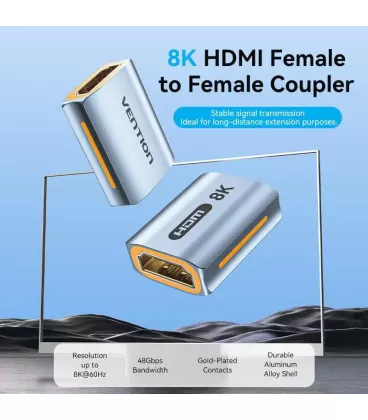 Перехідник Vention HDMI F - HDMI F прямий (AIUH0)