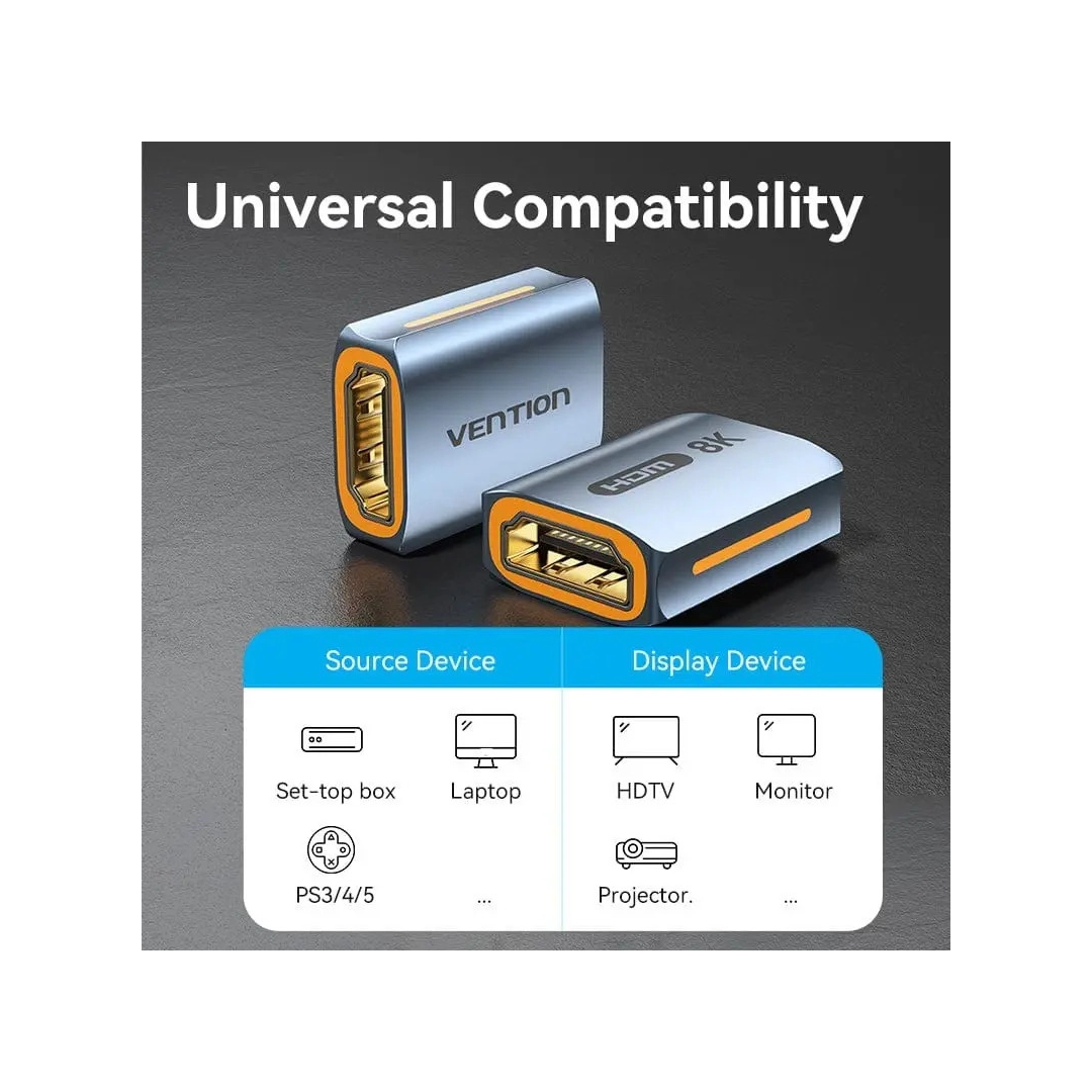 Перехідник Vention HDMI F - HDMI F прямий (AIUH0) Перехідник Vention HDMI F - HDMI F прямий (AIUH0)