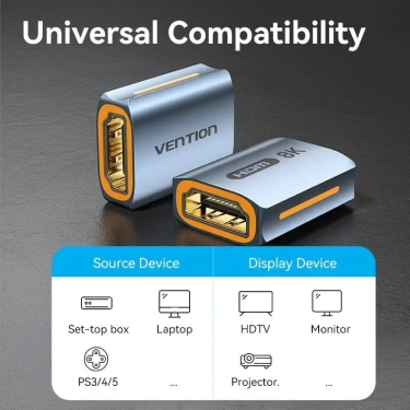 Перехідник Vention HDMI F - HDMI F прямий (AIUH0)