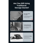 Підставка Vention Cabletime для ноутбука, планшета, телефону, вертикальна (CS15B)