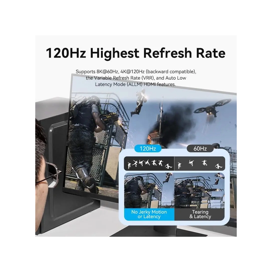 Світч Vention 2-Port Bi-Directional 8K HDMI Gray Aluminium Alloy Type AKPH0 Світч Vention 2-Port Bi-Directional 8K HDMI Gray Aluminium Alloy Type AKPH0