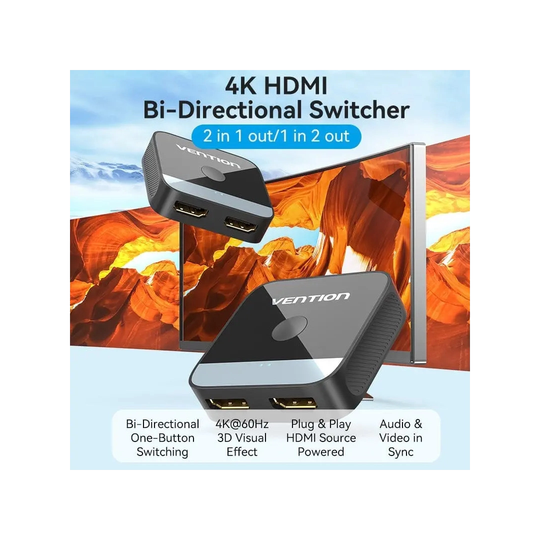 Світч Vention HDMI Switcher 2.0 (AKOB0) Світч Vention HDMI Switcher 2.0 (AKOB0)