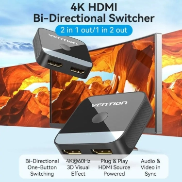 Світч Vention HDMI Switcher 2.0 (AKOB0)