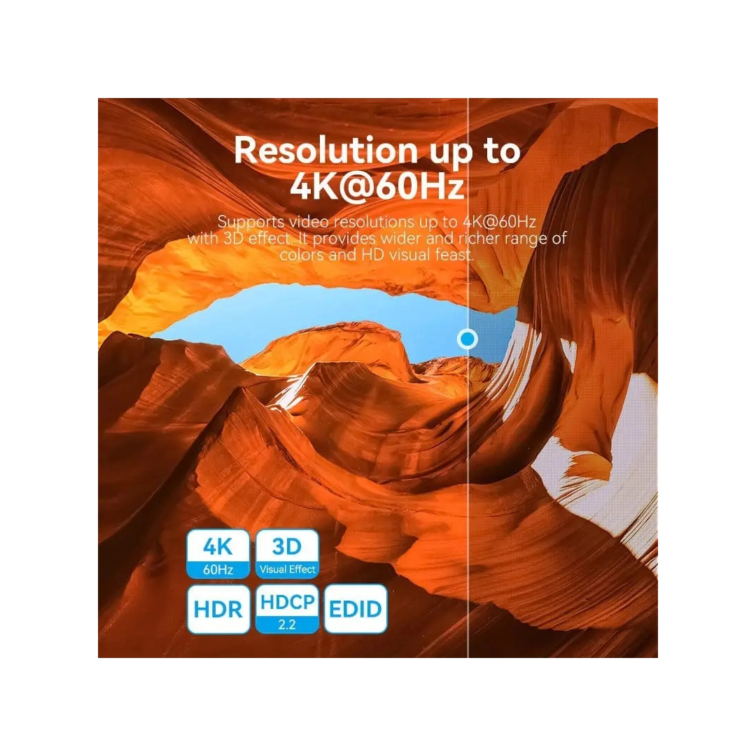 Світч Vention HDMI Switcher 2.0 (AKOB0) Світч Vention HDMI Switcher 2.0 (AKOB0)