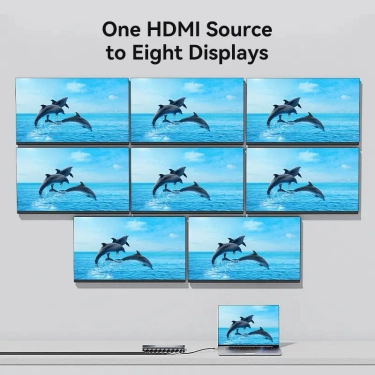 Спліттер Vention HDMI 1х8 4K 60Hz (AKQB0-EU)