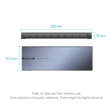 Спліттер Vention HDMI 1х8 4K 60Hz (AKQB0-EU)