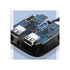 USB-хаб Vention Cabletime 4-Ports, USB3.0 + USB2.0 + Micro B з живленням (CB43B) USB-хаб Vention Cabletime 4-Ports, USB3.0 + USB2.0 + Micro B з живленням (CB43B)